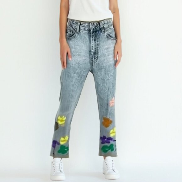 PACSUN 90’s boyfriend Floral Women's Jeans 26x33 - Picture 1 of 13
